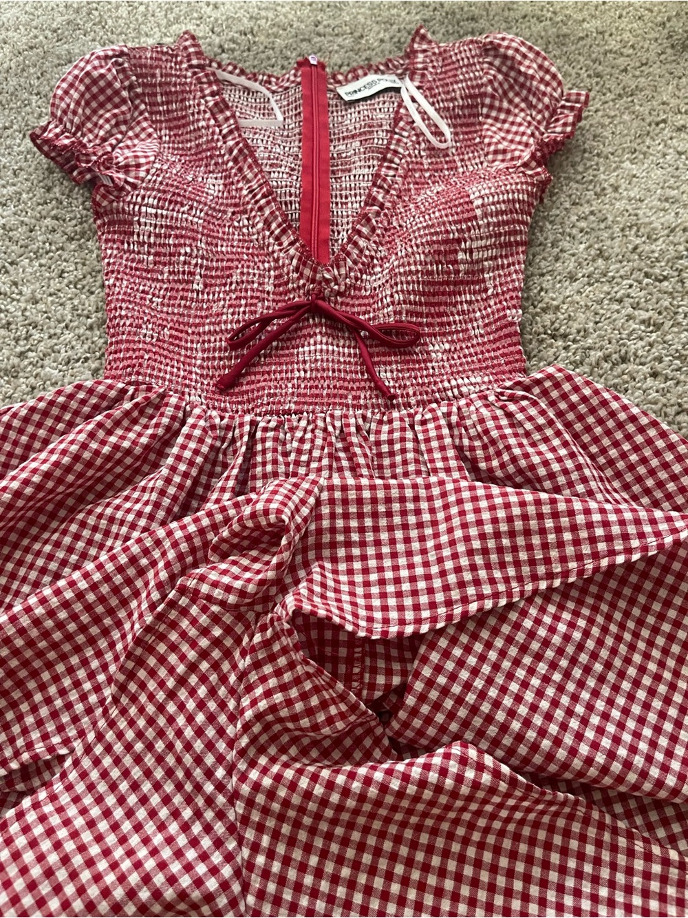 Princess Polly Gingham Red Romper - Picture 5 of 5